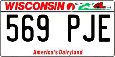 WI license plate 569PJE