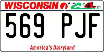 WI license plate 569PJF