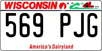 WI license plate 569PJG