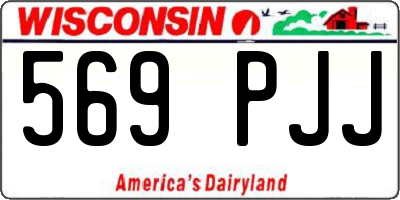 WI license plate 569PJJ