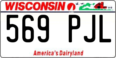 WI license plate 569PJL
