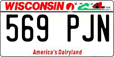 WI license plate 569PJN