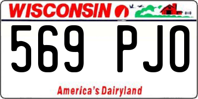 WI license plate 569PJO