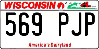 WI license plate 569PJP