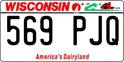 WI license plate 569PJQ