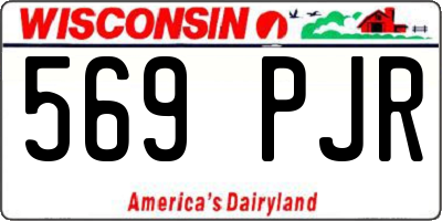WI license plate 569PJR
