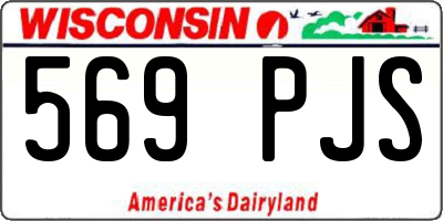WI license plate 569PJS