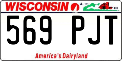 WI license plate 569PJT