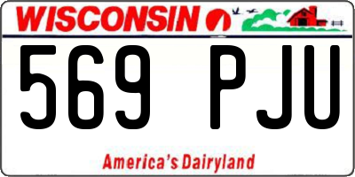 WI license plate 569PJU