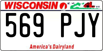 WI license plate 569PJY