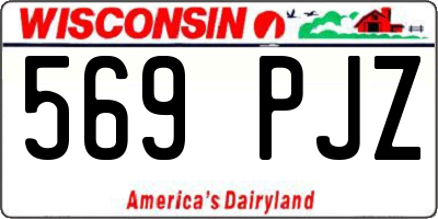 WI license plate 569PJZ