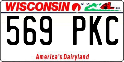 WI license plate 569PKC