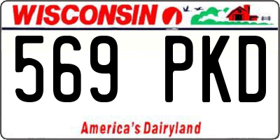 WI license plate 569PKD