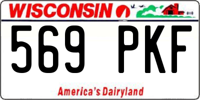 WI license plate 569PKF
