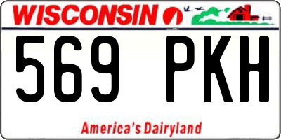 WI license plate 569PKH