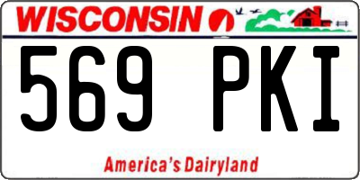 WI license plate 569PKI
