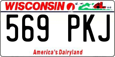 WI license plate 569PKJ