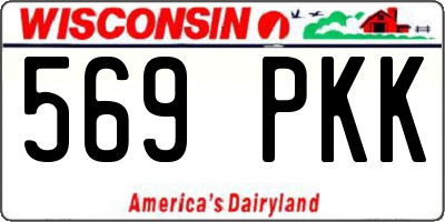 WI license plate 569PKK