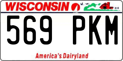 WI license plate 569PKM