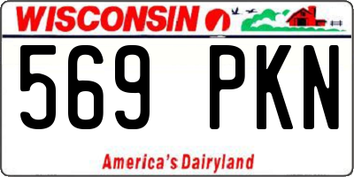 WI license plate 569PKN