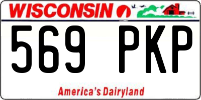 WI license plate 569PKP