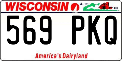 WI license plate 569PKQ