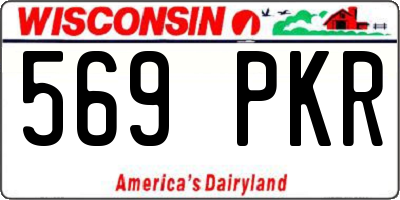 WI license plate 569PKR