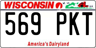 WI license plate 569PKT