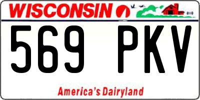 WI license plate 569PKV