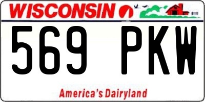 WI license plate 569PKW