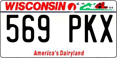 WI license plate 569PKX