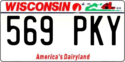 WI license plate 569PKY