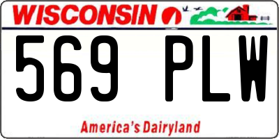 WI license plate 569PLW