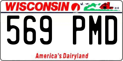 WI license plate 569PMD