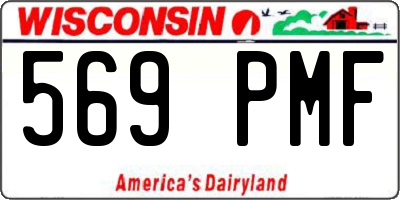 WI license plate 569PMF