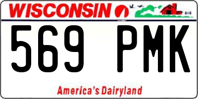 WI license plate 569PMK