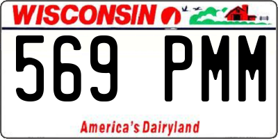 WI license plate 569PMM