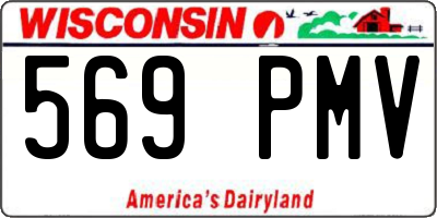 WI license plate 569PMV