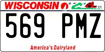 WI license plate 569PMZ