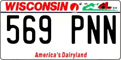 WI license plate 569PNN
