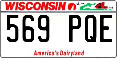 WI license plate 569PQE