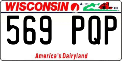 WI license plate 569PQP
