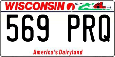 WI license plate 569PRQ