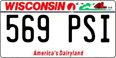 WI license plate 569PSI