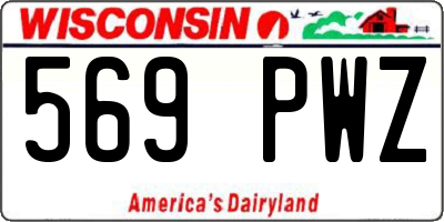 WI license plate 569PWZ