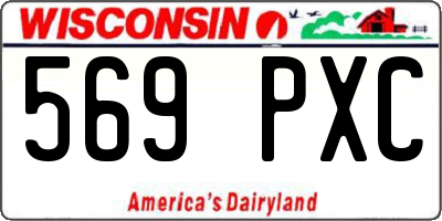 WI license plate 569PXC