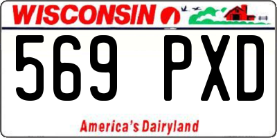 WI license plate 569PXD