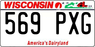 WI license plate 569PXG