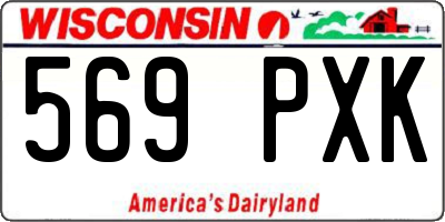 WI license plate 569PXK