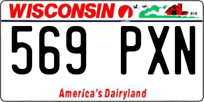 WI license plate 569PXN